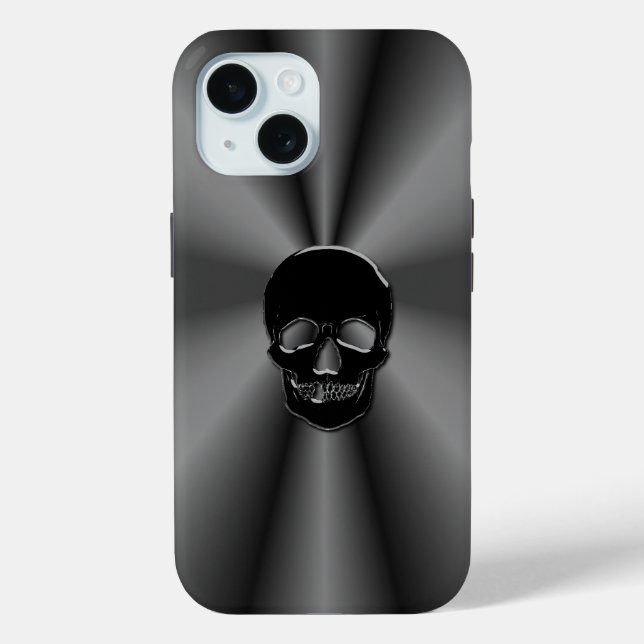 Piratenflagge Onyx Skull Case-Mate iPhone Hülle (Rückseite)