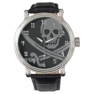 Piratenflagge-Pirat Armbanduhr