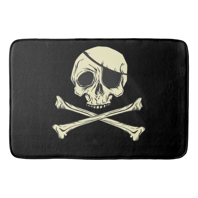 PIRATENFLAGGE PIRAT BADEMATTE (Vorderseite)