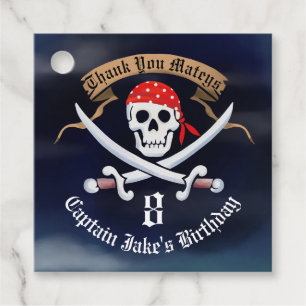 Piratenflagge Pirate Birthday Party Geschenkanhänger