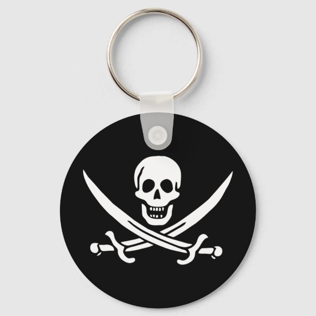 Piratenflagge Pirate Flag Schlüsselanhänger (Vorderseite)