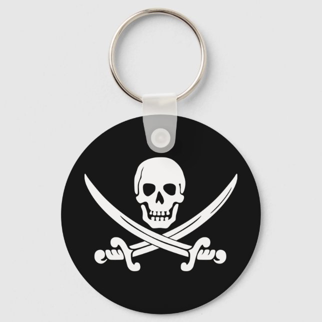 Piratenflagge Pirate Schlüsselanhänger (Vorderseite)