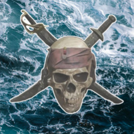 Piratenflagge Pirate Skull Aufkleber