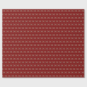 Piratenflagge Pirate Skull Bones Red Bandanna Geschenkpapier