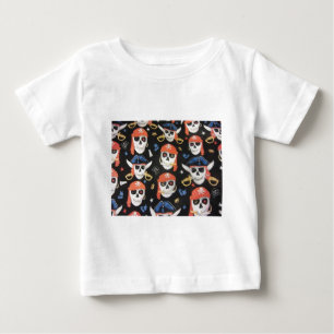 Piratenflagge Pirate Skulls Baby T-shirt