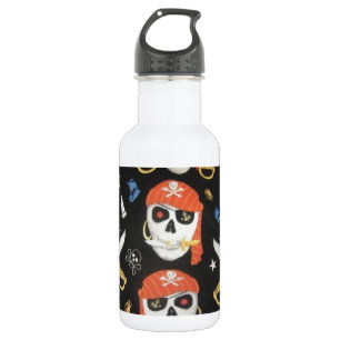 Piratenflagge Pirate Skulls Edelstahlflasche