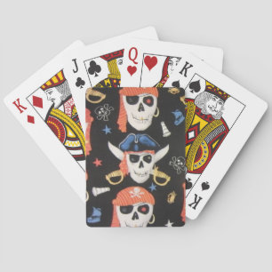 Piratenflagge Pirate Skulls Spielkarten