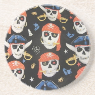 Piratenflagge Pirate Skulls Untersetzer