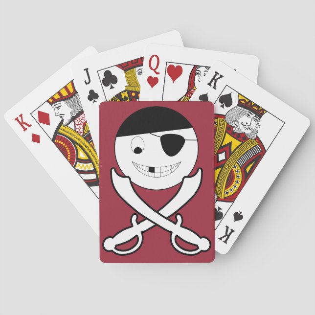 Piratenflagge Pirate Spielkarten (Rückseite)