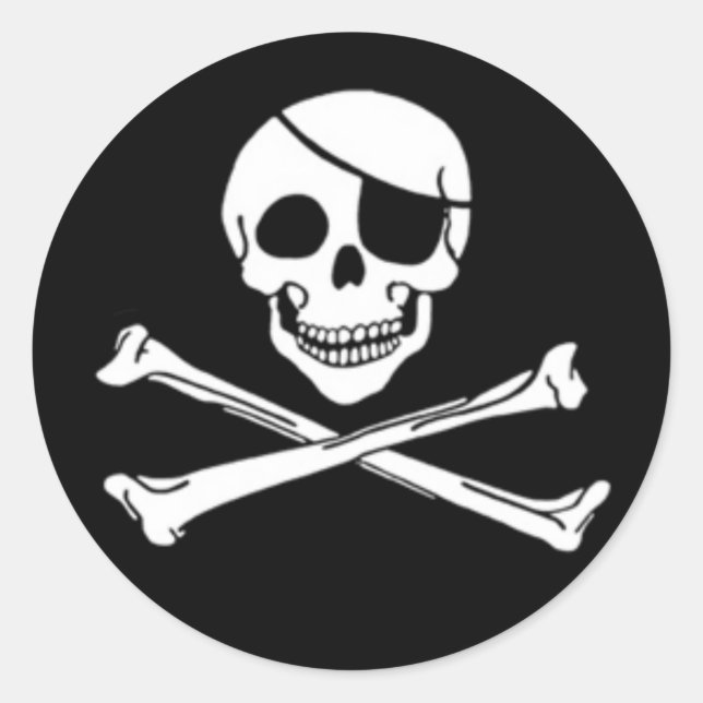 Piratenflagge Pirate Stickers (Vorderseite)