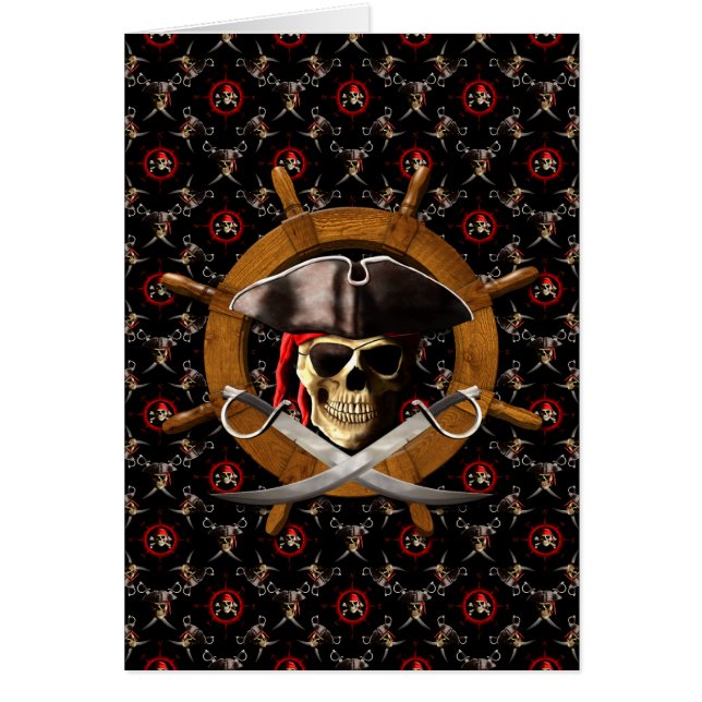 Piratenflagge Pirate Wheel (Vorne)