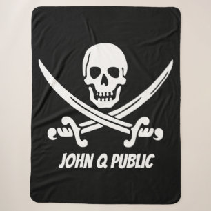 Piratenflagge-Piraten-Flagge mit Namen Sherpadecke