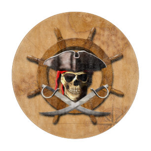 Piratenflagge-Piraten-Rad Schneidebrett