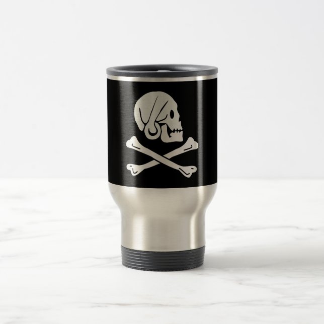 Piratenflagge - Piratenflagge Reisebecher (Mittel)