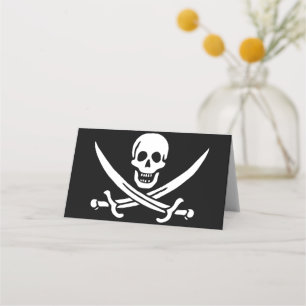 Piratenflagge Platzkarte