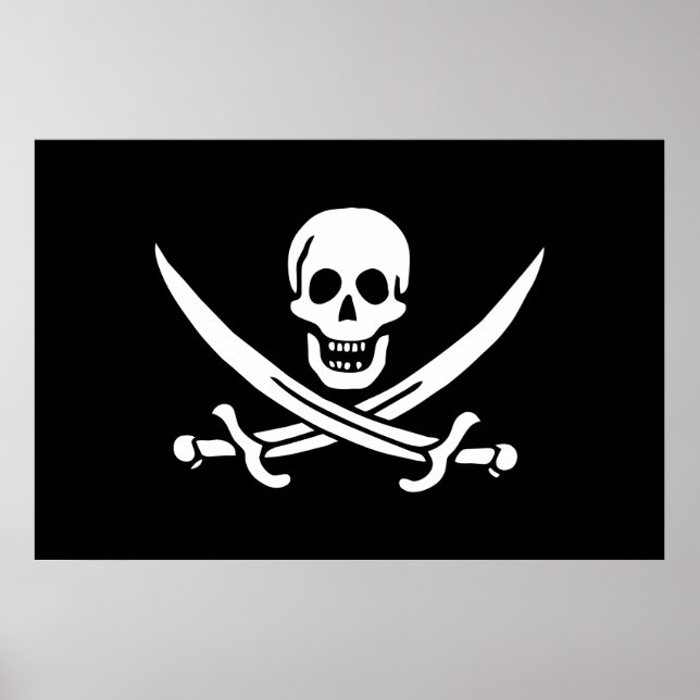 Piratenflagge Poster (Vorne)