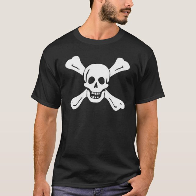 Piratenflagge Richard Worley T-Shirt (Vorderseite)
