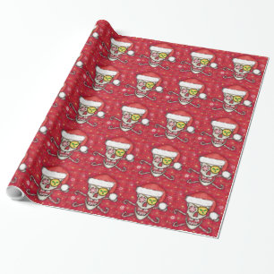 Piratenflagge-Schädel-Weihnachtsverpackungs-Papie Geschenkpapier