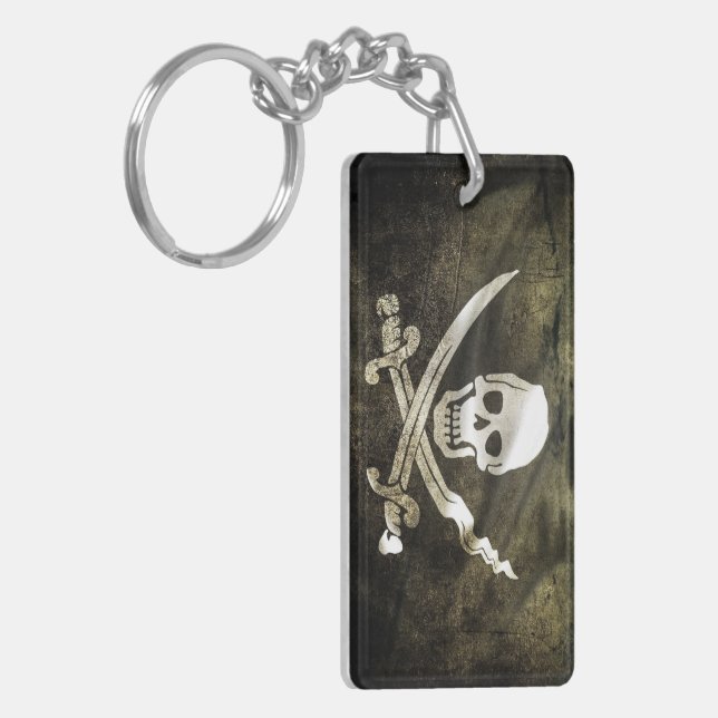 Piratenflagge Schlüsselanhänger (Vorderseite links)