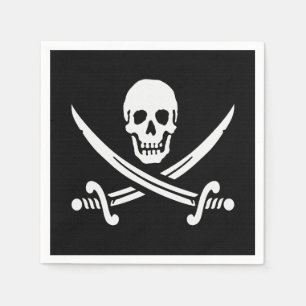 Piratenflagge Serviette