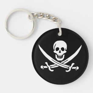 Piratenflagge Skull Crossed Schwerter Schlüsselanhänger