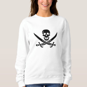 Piratenflagge Skull Crossed Schwerter Sweatshirt