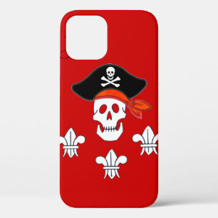PIRATENFLAGGE-SKULL, PIRATHAT, DREI LILIES-MONOGRA TITLE_SEO2