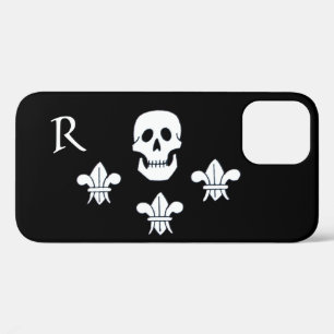 PIRATENFLAGGE SKULL UND DREI LILIES FLAGMONOGRAM Case-Mate iPhone HÜLLE
