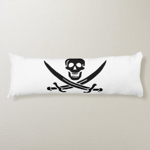 Piratenflagge Totenkopf gekreuzte Schwerter Seitenschläferkissen