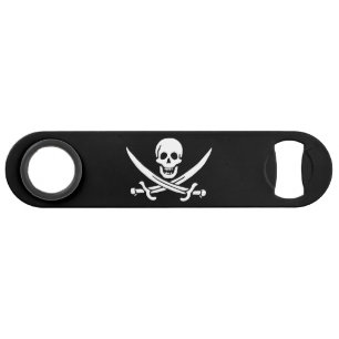Piratenflagge Totenkopf gekreuzte Schwerter Speed Flaschenöffner