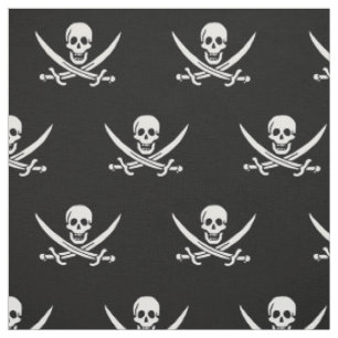 Piratenflagge Totenkopf gekreuzte Schwerter Stoff
