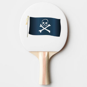 Piratenflagge und -flagge tischtennis schläger