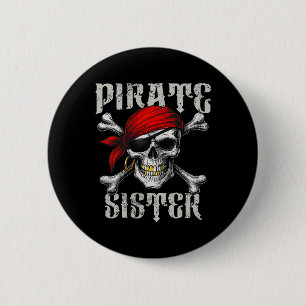 Piratenflagge und Piratenflagge Button
