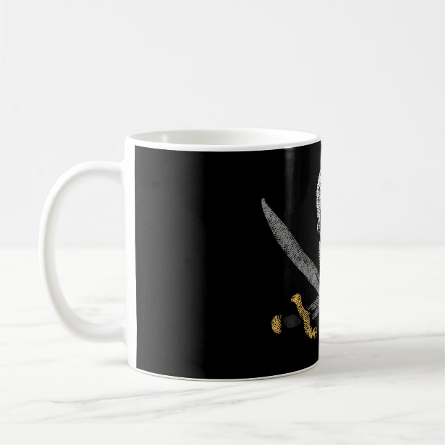 Piratenflagge von Captain Jack Rackham, Piratenfla Kaffeetasse (Links)