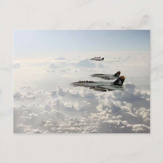 Piratenflaggen Postkarte (Vorderseite)