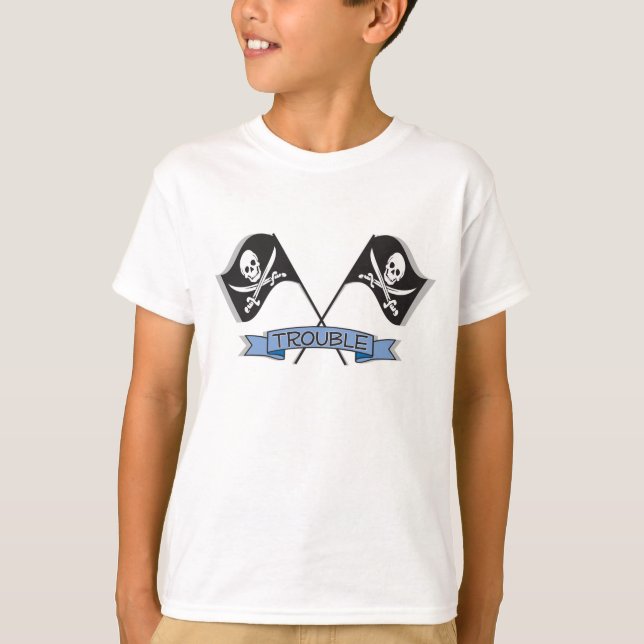Piratenflaggen T-Shirt (Vorderseite)