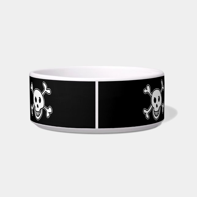 Piratenflaggen-Totenkopf mit gekreuzter Napf (Rückseite)