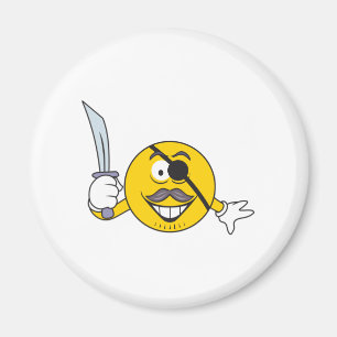 Piratengesicht Magnet