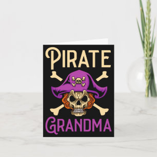 Piratengroßmutter Oma Oma Pirat Männer Karte