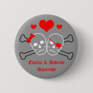 Piratenhochzeit Button