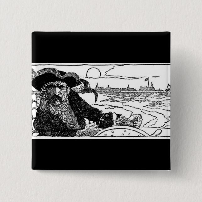 Piratenkapitän Button (Vorderseite)
