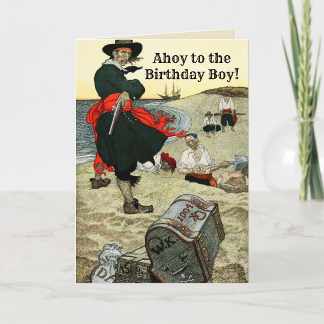 Piratenkapitän Kidd Vergrabene Schatzkammer von Ho Karte (Vorderseite)