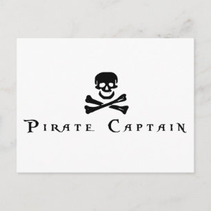 Piratenkapitän Postkarte