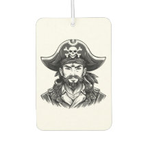 Piratenkopf mit Hut Seemann und Augenklappe und Bä