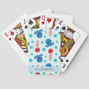 Piratenkopus, Piratenquallen, Meer, Ihr Name Spielkarten