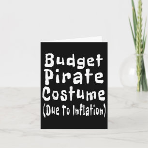 Piratenkostüm infolge der Inflation Halloween C Karte
