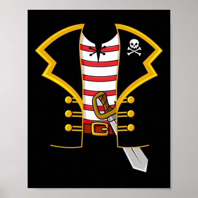 Piratenkostüm Party Halloween Poster (Vorne)