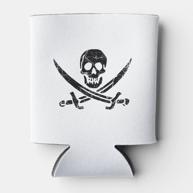 Piratenkreuz Dosenkühler (Vorderseite)