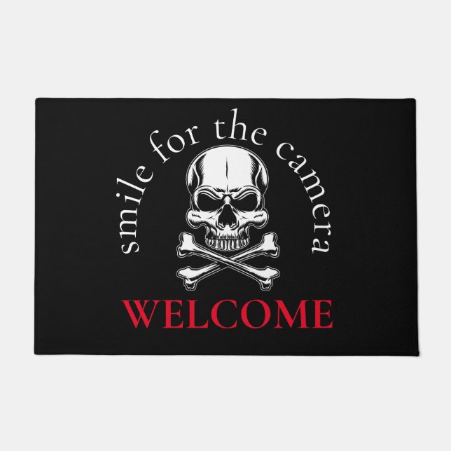 Piratenkreuz Skull Doormat Fußmatte (Vorderseite)