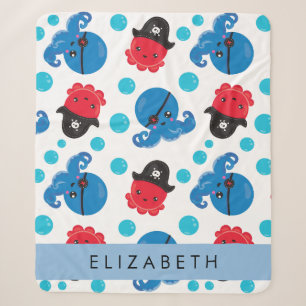 Piratenktopus, Octopus-Muster, Meer, Ihr Name Sherpadecke